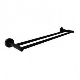 BELLA 600 DOUBLE TOWEL RAIL - BLACK